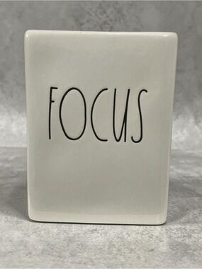 Rae Dunn Artisan Collection by Magenta Ceramic “Focus” Pen and Pencil Holder 195